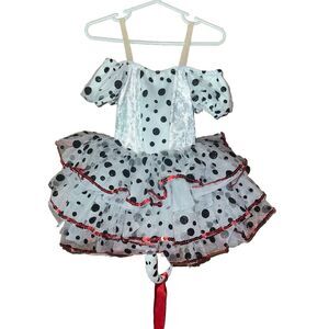 REVOLUTION Dancewear Puppy Love Dalmation Print Outfit XSC